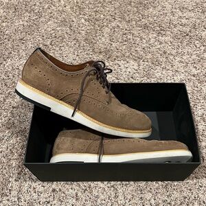 Blake McKay Dark Tan C-Carson Suede Wingtip Oxford Men’s size 8
